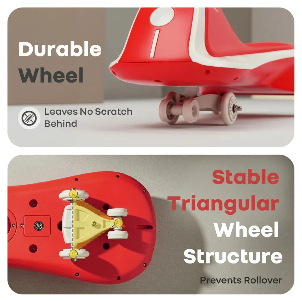 R for Rabbit Iya Iya Sportz Ace Swing Ride-on Car | ABEC 7 Bearings, Stable Triangular Structure & Ergonomic Steering