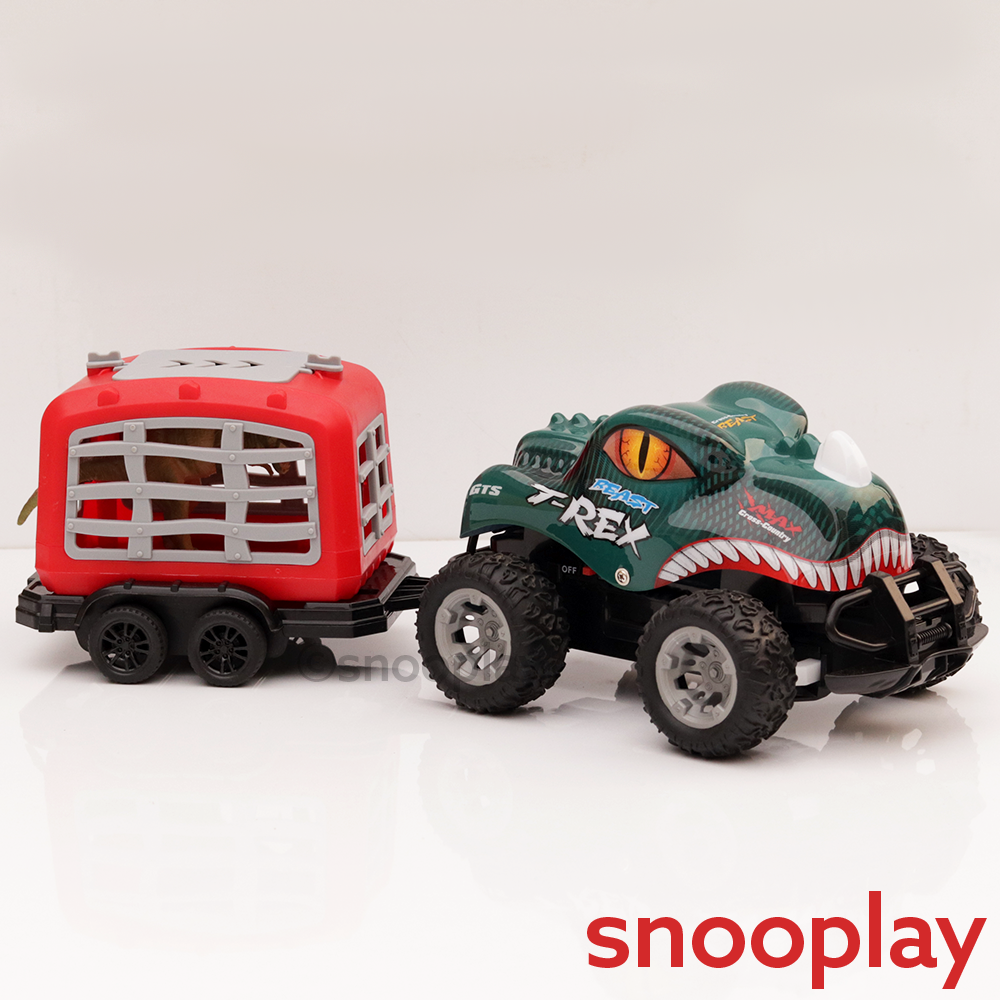 Remote Control Animal Racing Car with Cage (6-10 Years)