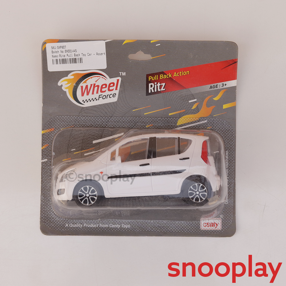 Centy Ritz Pullback Toy Car (1-4 Years) | Assorted Colors