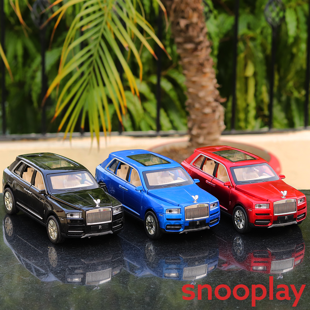 Rolls Royce Cullinan Diecast Car 2415 | Openable Parts, Lights & Sounds | 1:24 Scale (3 Years till Grown Up) | Assorted Colors