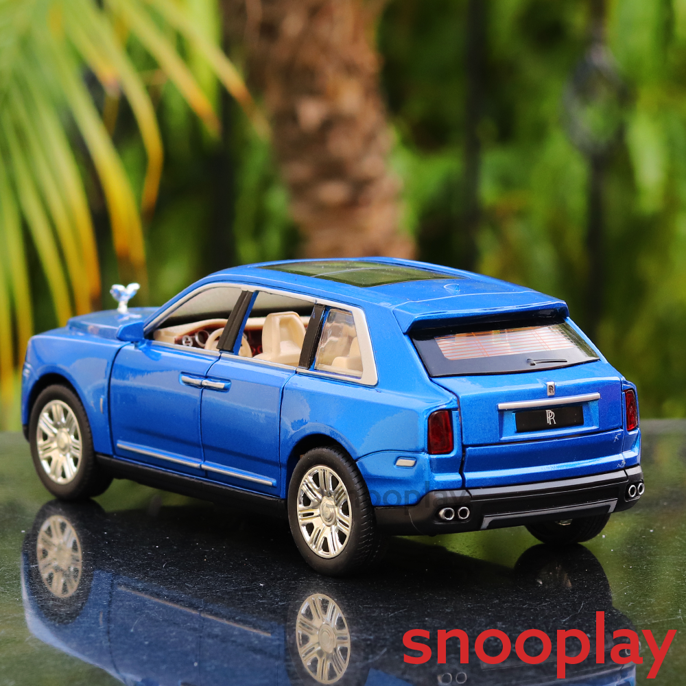 Rolls Royce Cullinan Diecast Car 2415 | Openable Parts, Lights & Sounds | 1:24 Scale (3 Years till Grown Up) | Assorted Colors
