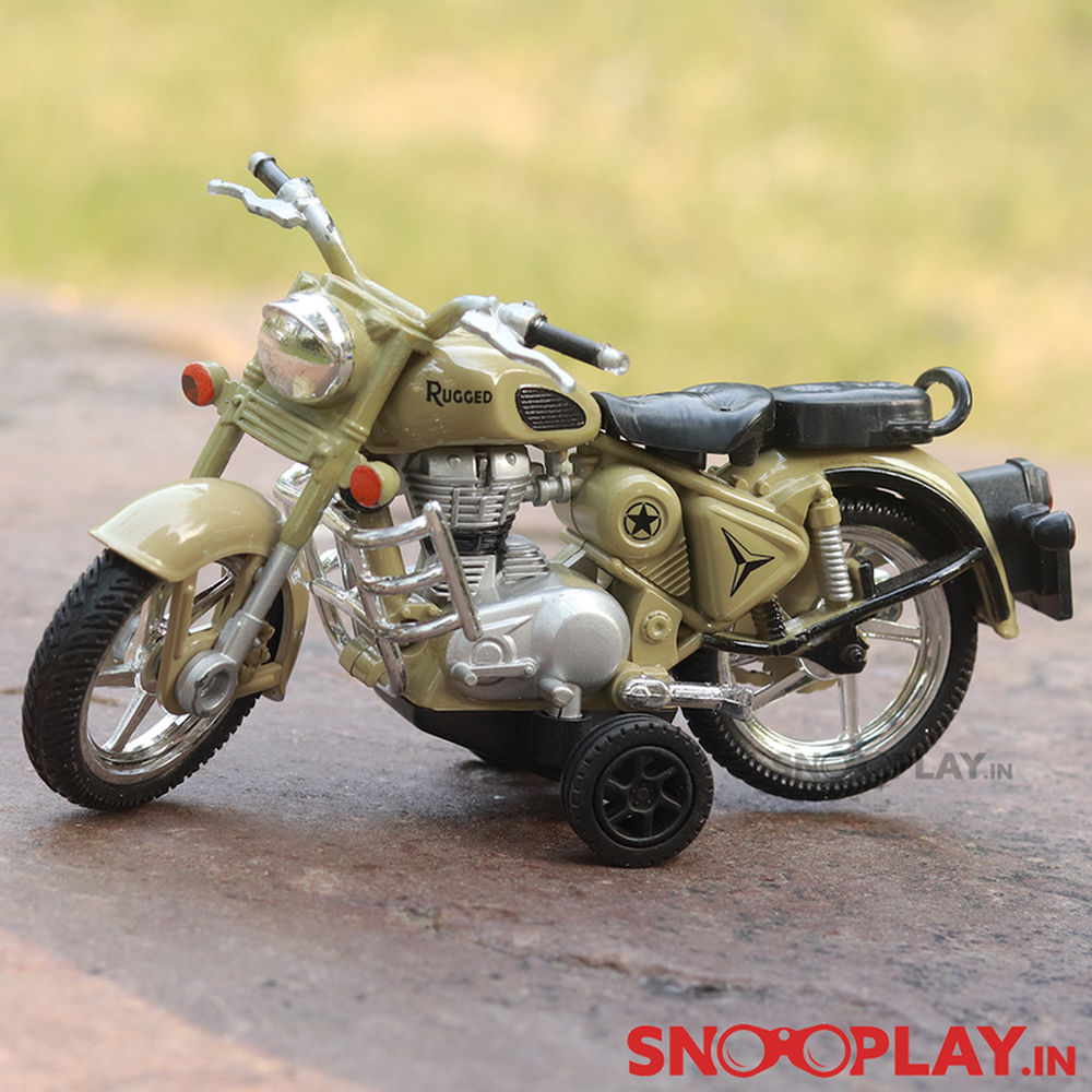 Centy Miniature Model Rugged Bike Toy with Detachable Balancing Side Tyres (Assorted Colours)