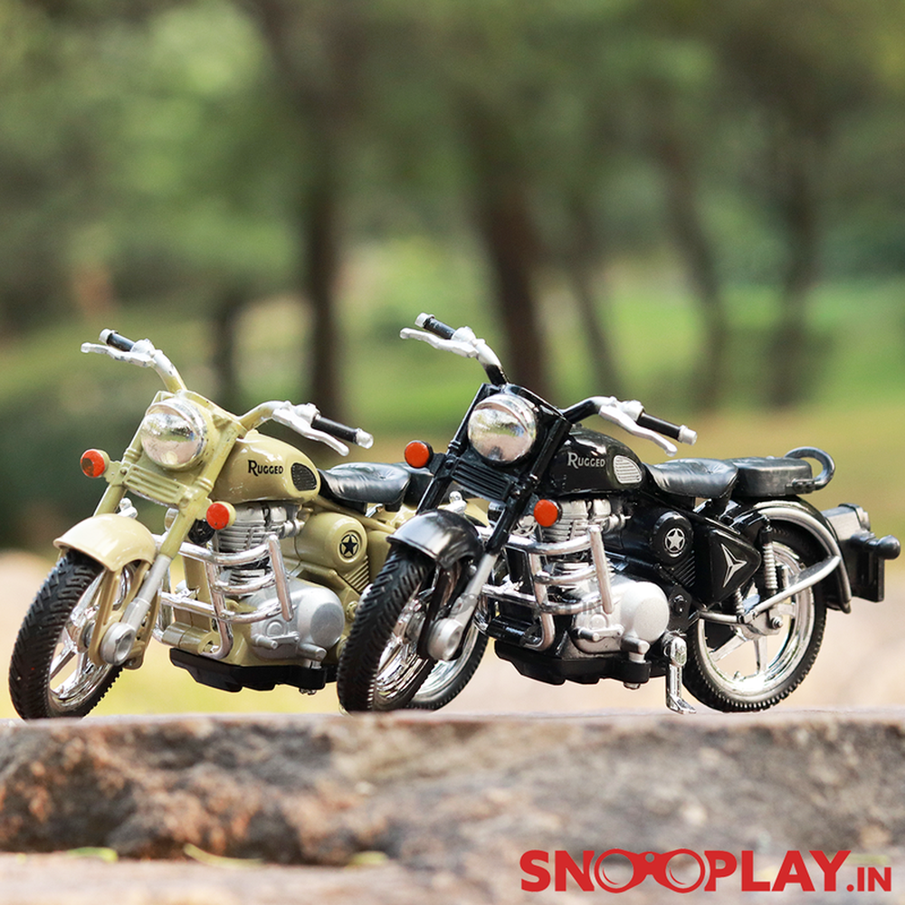 Centy Miniature Model Rugged Bike Toy with Detachable Balancing Side Tyres (Assorted Colours)