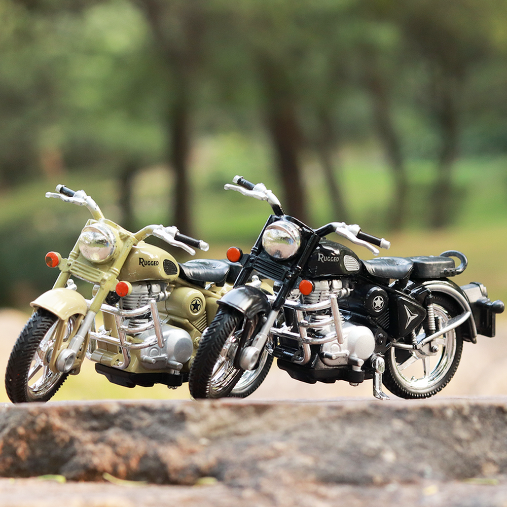 Centy Miniature Model Rugged Bike Toy with Detachable Balancing Side Tyres (Assorted Colours)