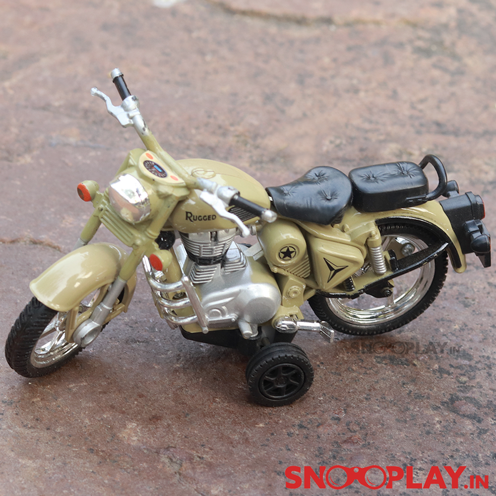 Centy Miniature Model Rugged Bike Toy with Detachable Balancing Side Tyres (Assorted Colours)