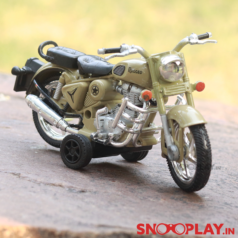Centy Miniature Model Rugged Bike Toy with Detachable Balancing Side Tyres (Assorted Colours)
