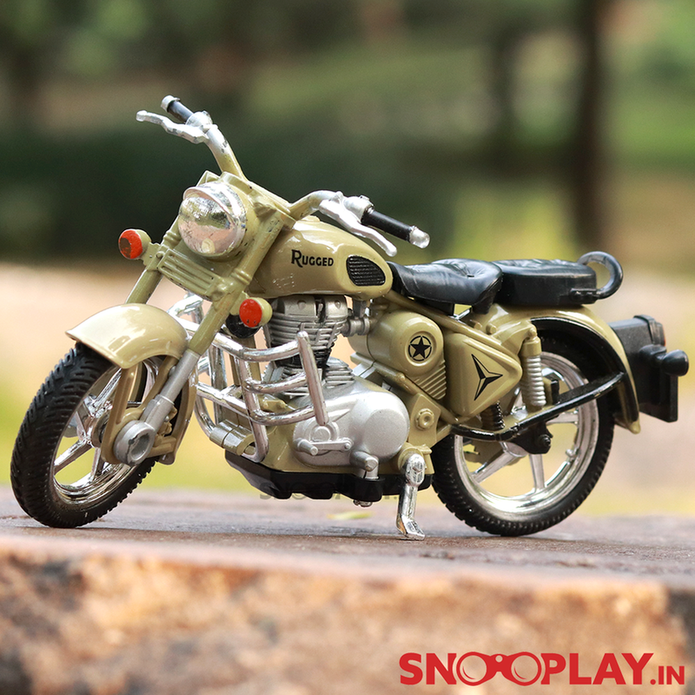 Centy Miniature Model Rugged Bike Toy with Detachable Balancing Side Tyres (Assorted Colours)