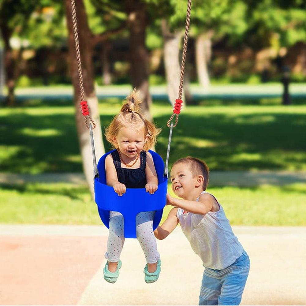 Hop N Play Swing Seat with Adjustable Nylon Rope & Snap Hooks (3-10 Years) | Capacity-150 Kg