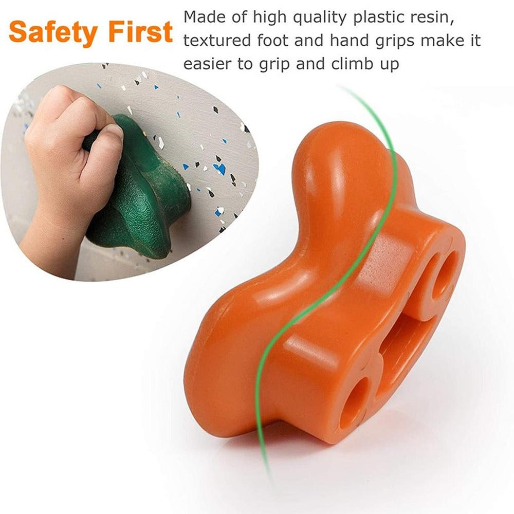 Hop N Play 12 Pieces DIY Wall Grips Large Climbing Holds | Upto 120 Kgs