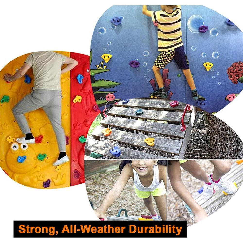 Hop N Play 12 Pieces DIY Wall Grips Large Climbing Holds | Upto 120 Kgs