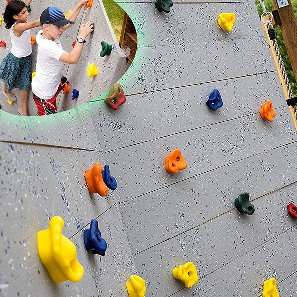 Hop N Play 12 Pieces DIY Wall Grips Large Climbing Holds | Upto 120 Kgs