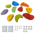 Hop N Play 10 Piece Wall Climbing Holds with Installation Kit | Capacity-200 Kg