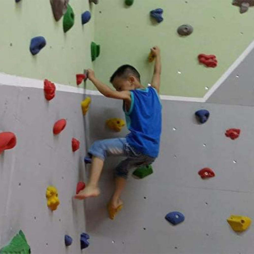 Hop N Play 10 Piece Wall Climbing Holds with Installation Kit | Capacity-200 Kg