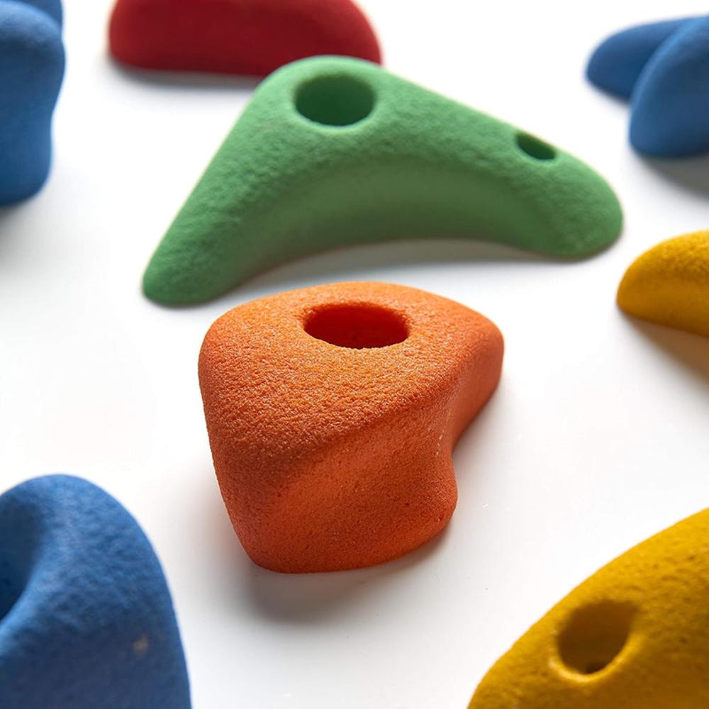 Hop N Play 20 Pieces Wall Climbing Holds with Installation Kit | Capacity-200 Kg