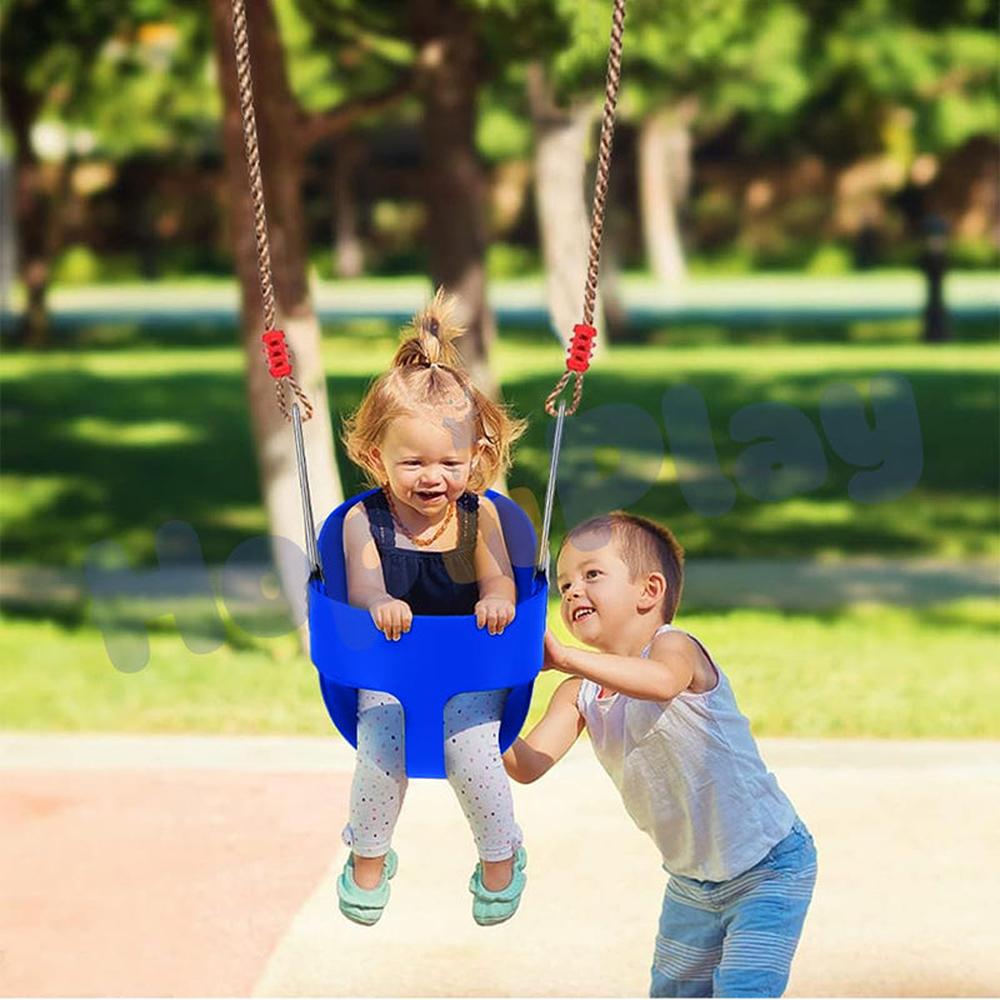 Hop N Play Swing Seat with Adjustable Nylon Rope | Full Back Support Bucket Chair (1-3 Years)
