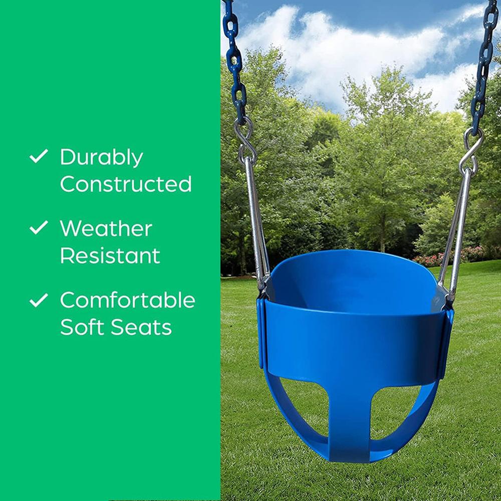 Hop N Play Heavy Duty Bucket Swing Seat with High Back (1-3 Years)