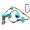 Hop N Play 6.5ft Climbing Rope with 5 Knots (4-12 Years) | Capacity-120 Kg