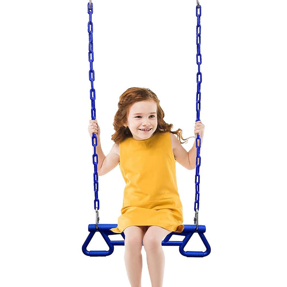 Hop N Play Trapeze Swing Bar with Gym Rings (3-10 Years) | Capacity-150 Kg
