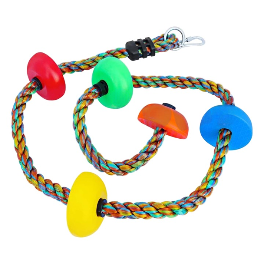 Hop N Play 6.5ft Climbing Rope with 5 Knots (4-12 Years) | Capacity-120 Kg