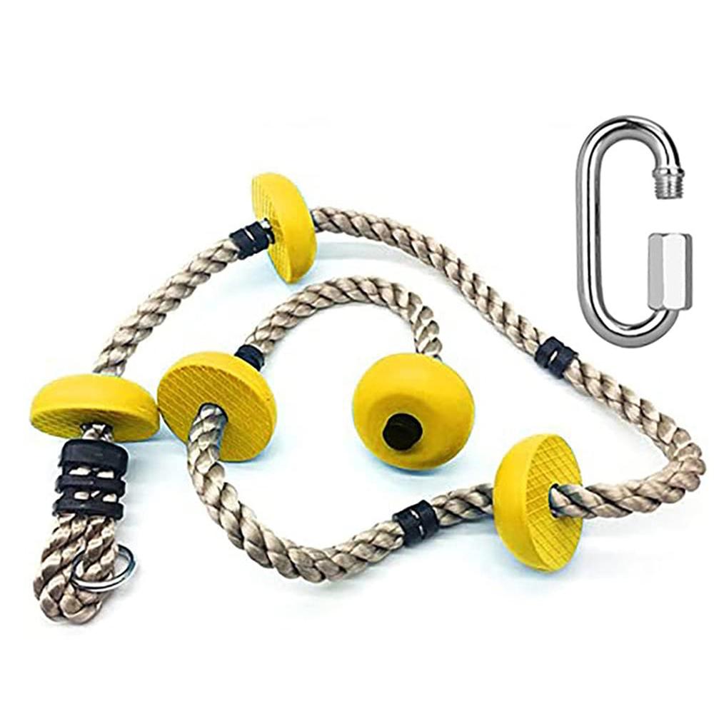 Hop N Play 6.5ft Climbing Rope with 5 Knots (4-12 Years) | Capacity-120 Kg