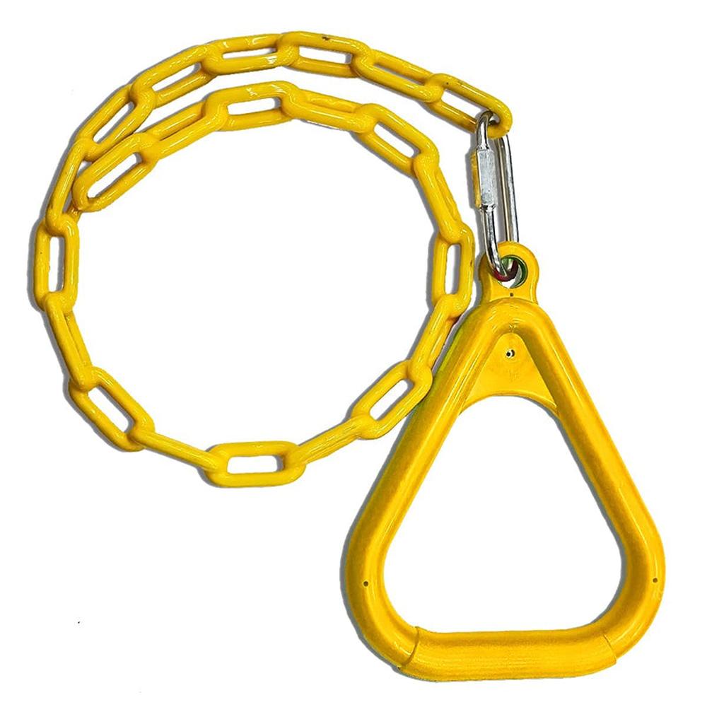 Hop N Play Trapeze Ring Set with Bar | Plastic-Coated Chain (3-10 Years) | Capacity-150 kg