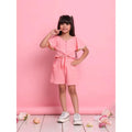Saka Designs Shirt & Short Co-ord Set for Girls - Pink