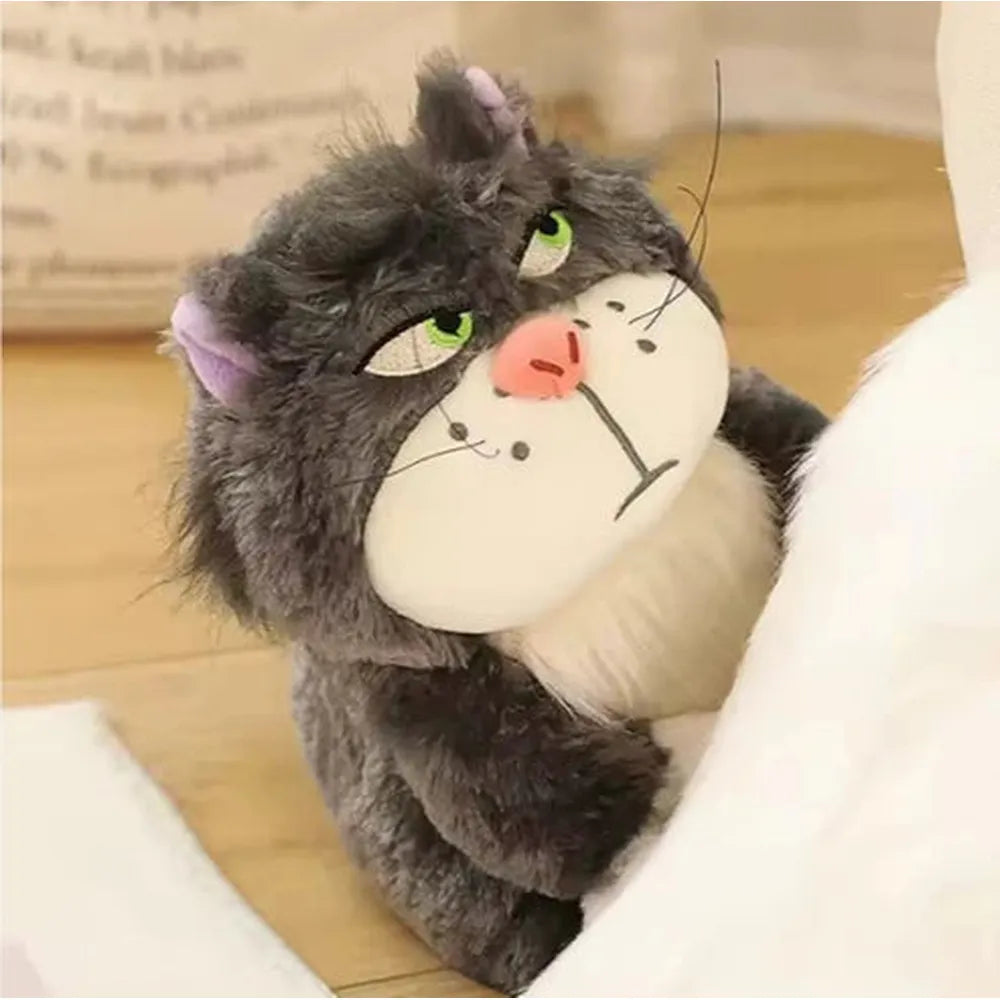 CuddleNest Angry Cat Plush Toy - 28cm