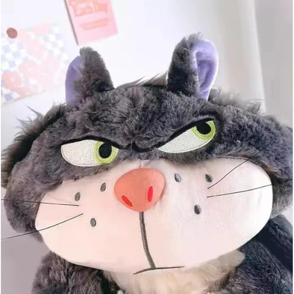 CuddleNest Angry Cat Plush Toy - 28cm