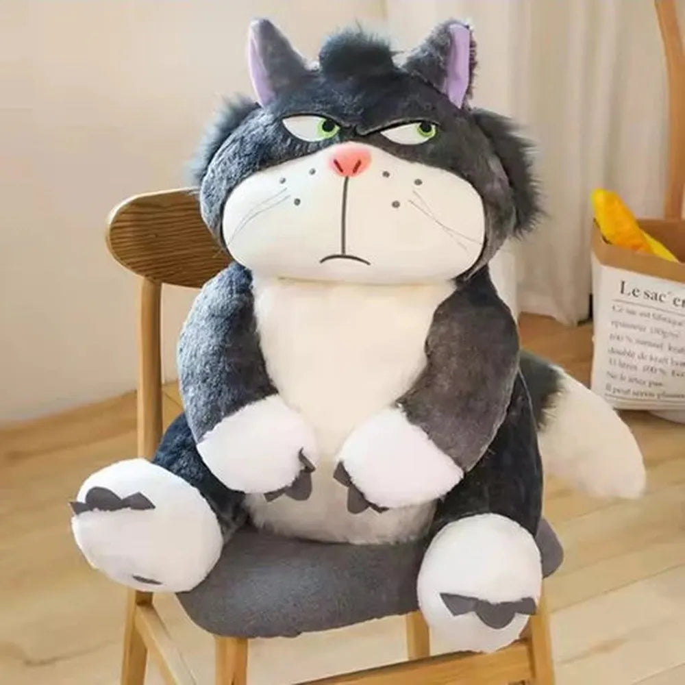 CuddleNest Angry Cat Plush Toy - 28cm