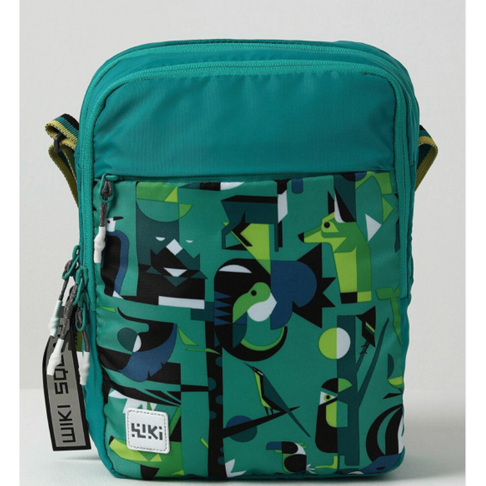 Wildcraft Graphic Crossbody Bag - Fauna Green Colour | Unisex Shoulder Sling Bag