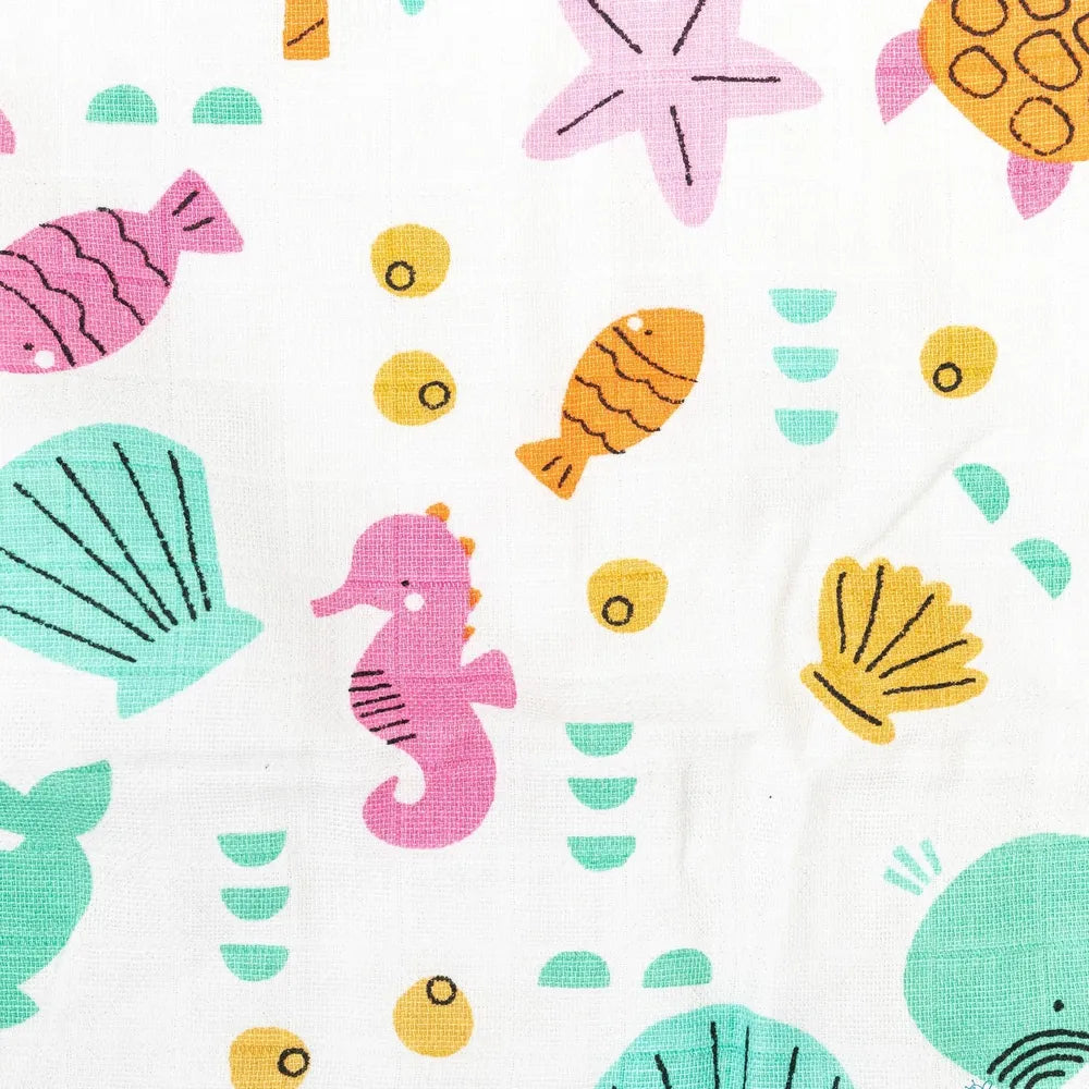 Beelittle Organic Muslin Cotton Baby Swaddle Blanket