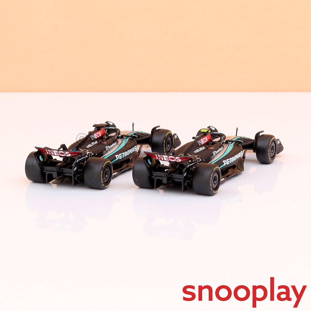 Bburago Set of 2 Original Mercedes F1W15 Licensed Diecast Car | 1:43 Scale Model (14 Years Till Grown Ups)