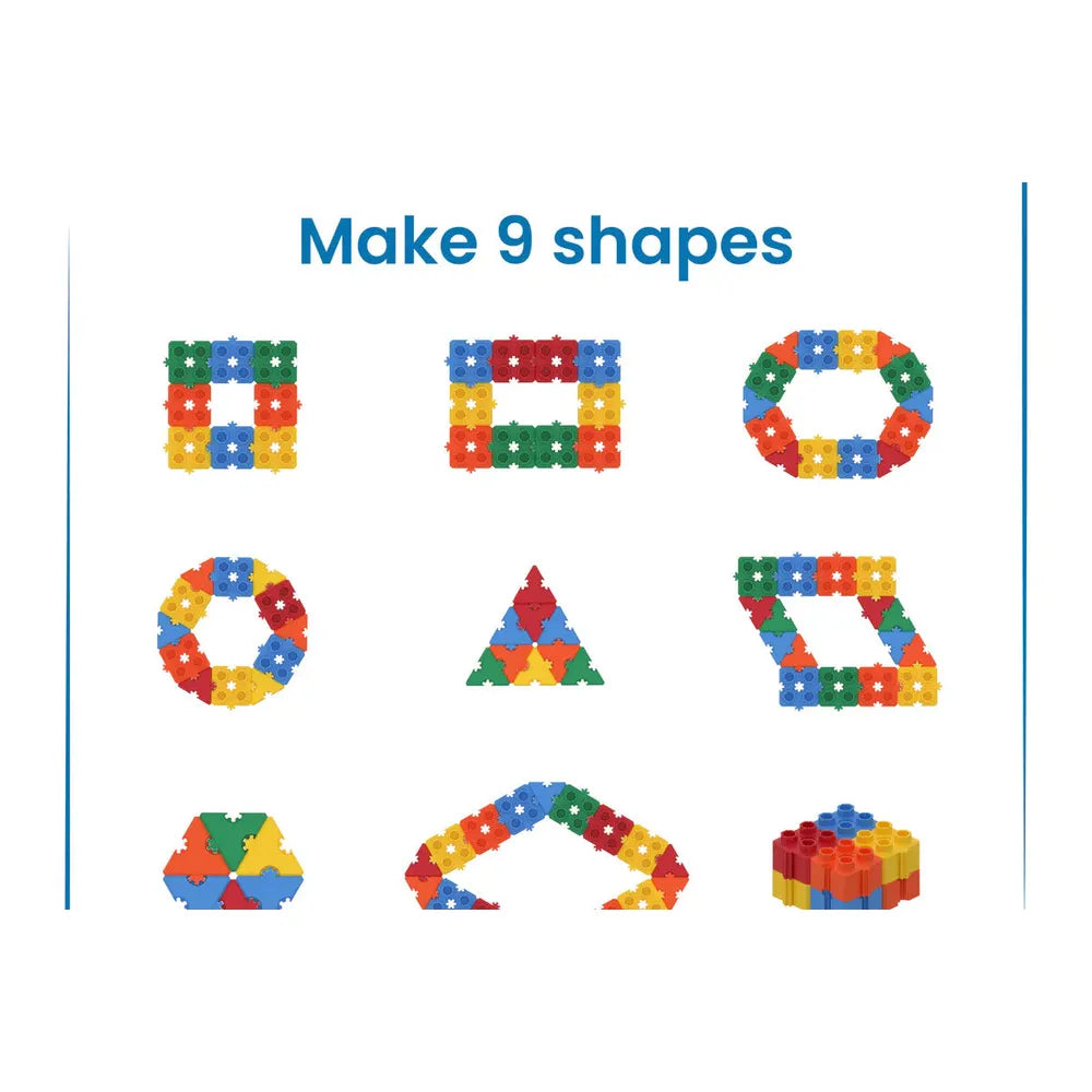 Stemplay Labs 9 In 1 Wonderbricks Building Kit | Shape It (4-6 Years)