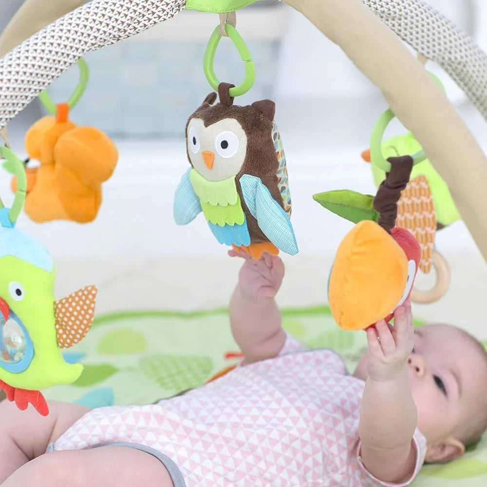 Skip Hop Treetop Friends Baby Activity Gym - Tummy Time, Overhead Play, Playmat | 17 Developmental Activities