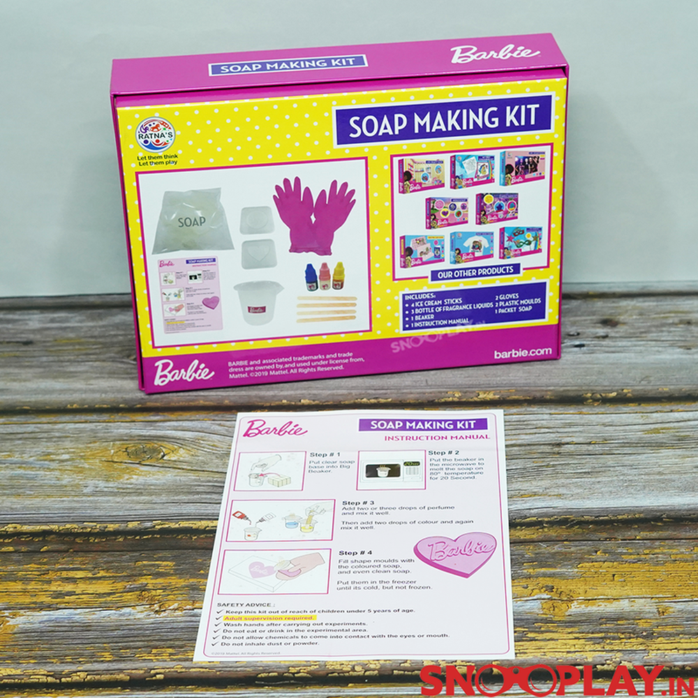 Ratna's Original Licensed Barbie Soap Making Kit (5-8 Years)