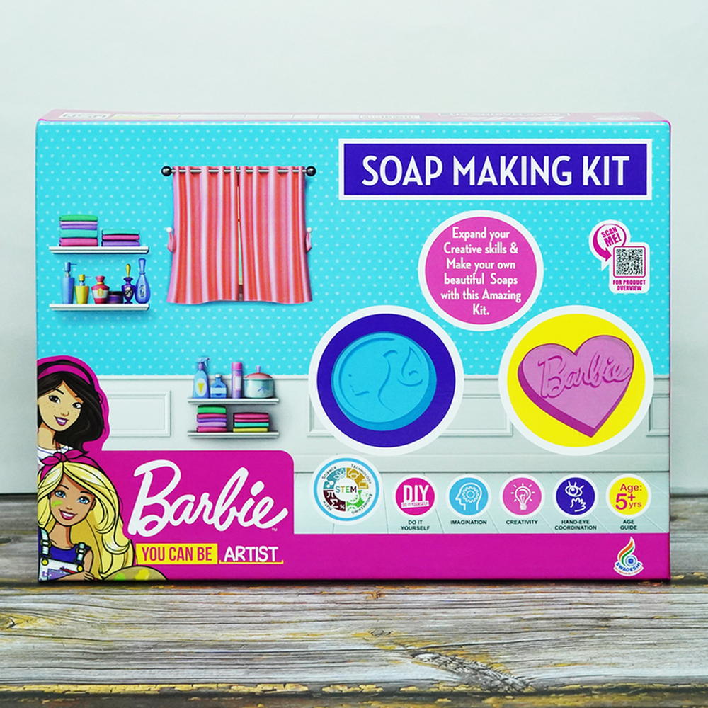 Ratna's Original Licensed Barbie Soap Making Kit (5-8 Years)