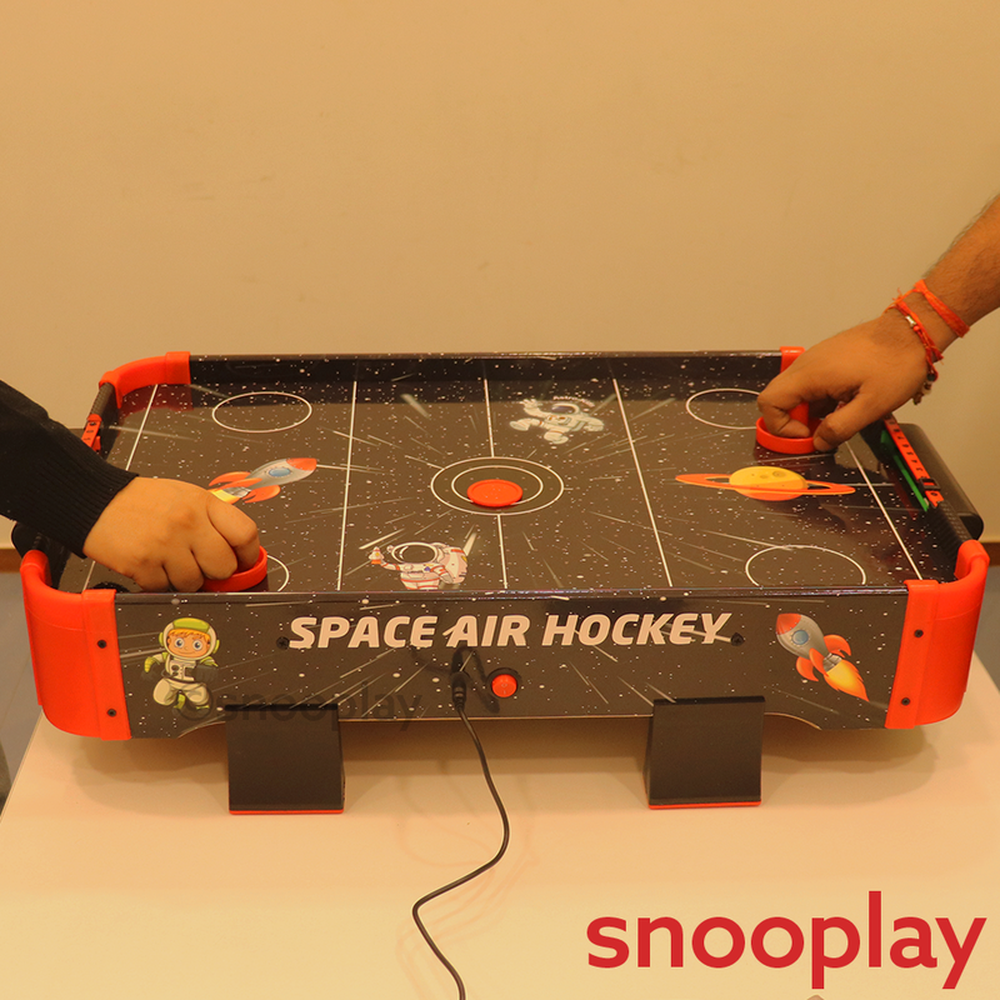 Simarr Space Air Hockey Set with 1 Charger, 2 Pucks & Paddles (5 Years Till Grown Ups)