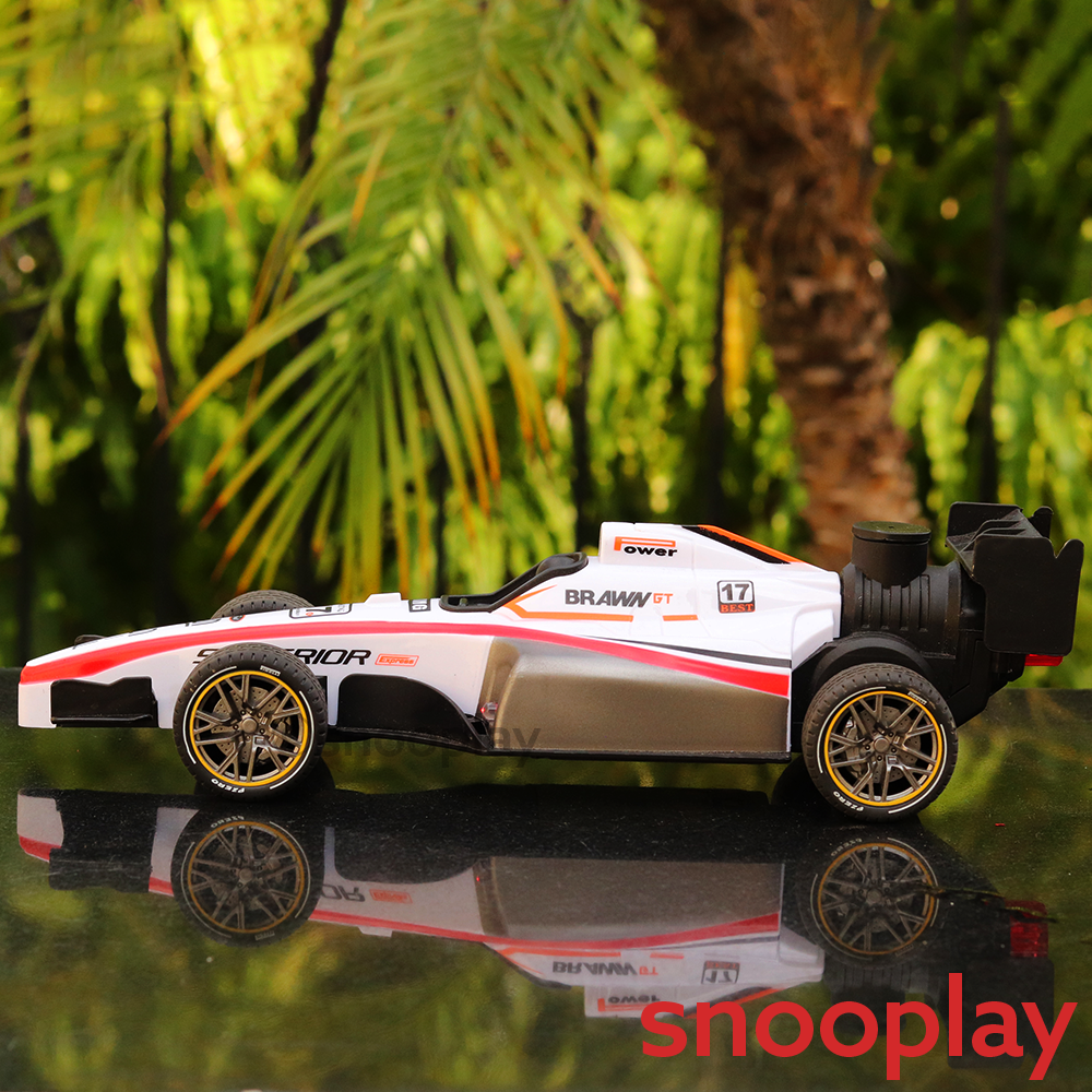 Big Fun Toy Remote Control Speed Formula Racing Car with Light & Spray Effect | Scale 1:14 (5-14 Years)