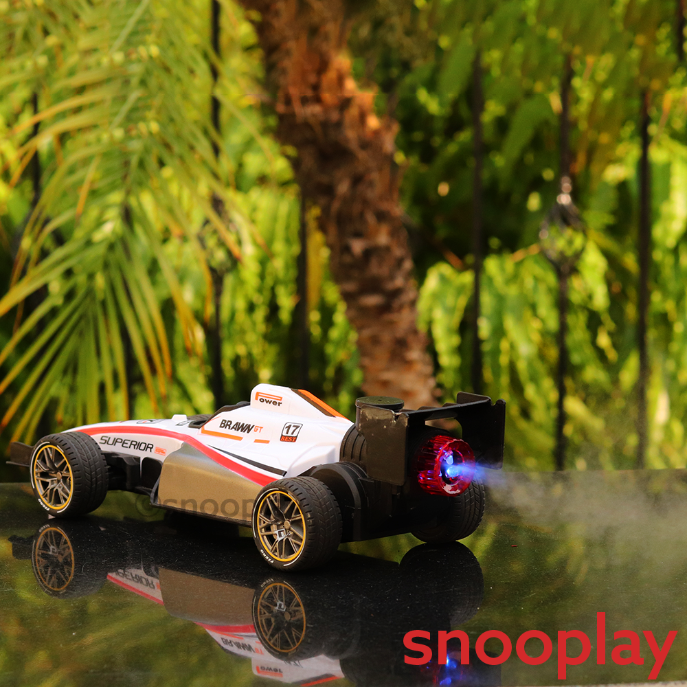 Big Fun Toy Remote Control Speed Formula Racing Car with Light & Spray Effect | Scale 1:14 (5-14 Years)