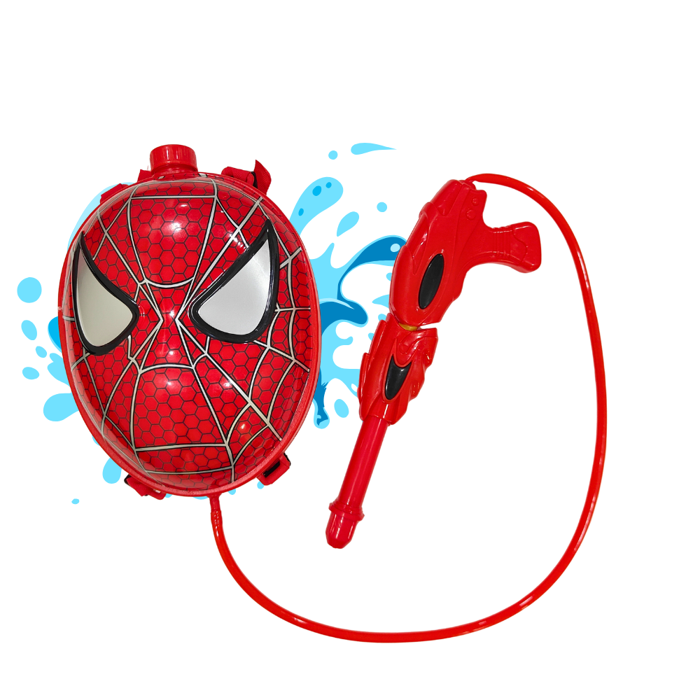 Star Toys Spidy Theme Backpack Water Blaster Pichkari | Powerful High Pressure Tank Spray