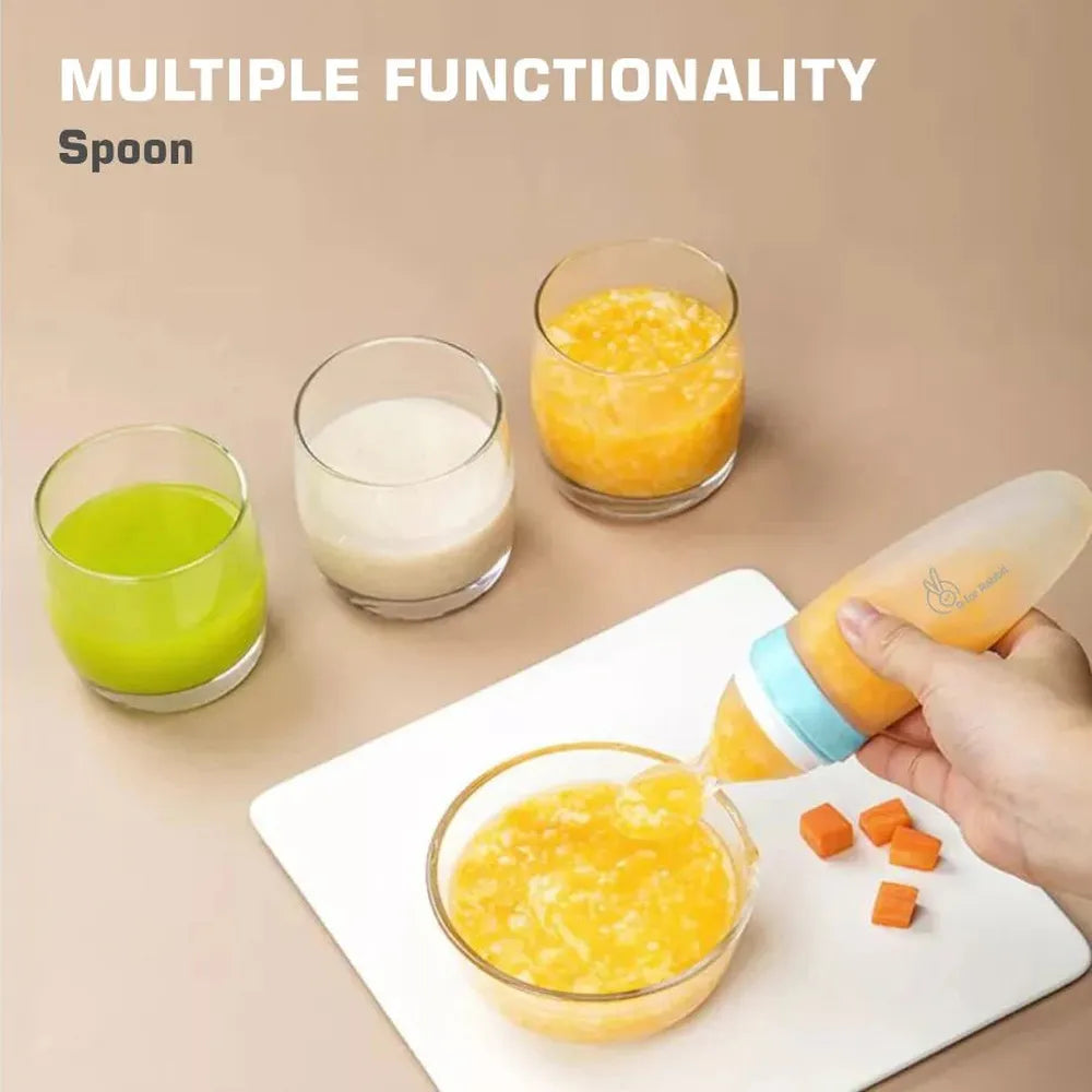 R for Rabbit Silicone Feeding Bottle Spoon