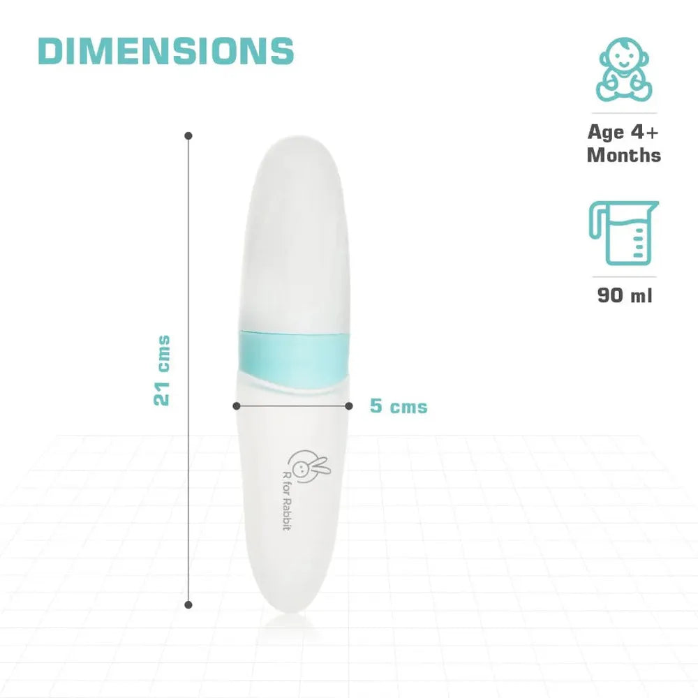 R for Rabbit Silicone Feeding Bottle Spoon