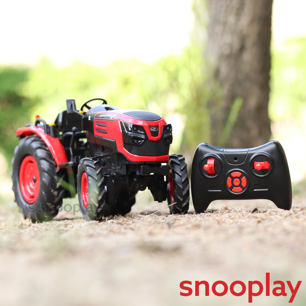 Mirana Toys Original Licensed Remote Control Mahindra 3140 OJA ATV Tractor | Bluetooth Speaker, Pre-Loaded Engine Sound, Volume Control | 1:12 Scale (4-12 Years)