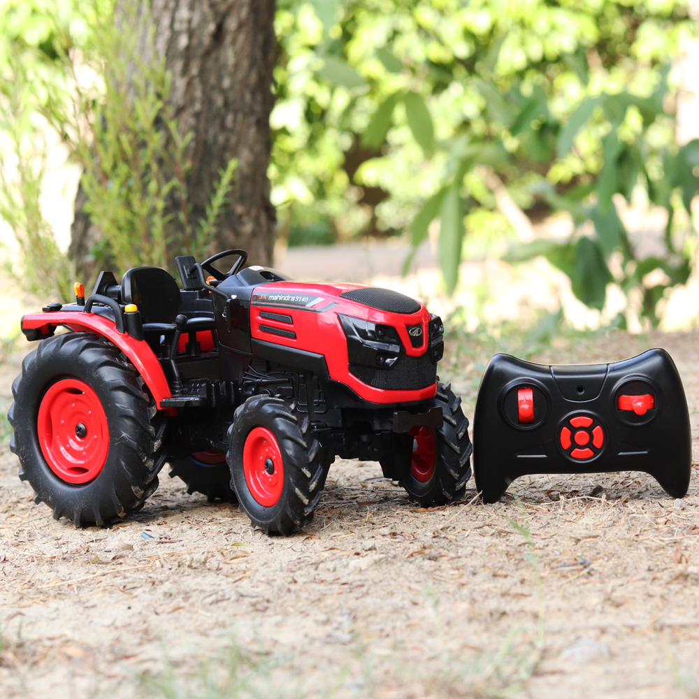 Mirana Toys Original Licensed Remote Control Mahindra 3140 OJA ATV Tractor | Bluetooth Speaker, Pre-Loaded Engine Sound, Volume Control | 1:12 Scale (4-12 Years)