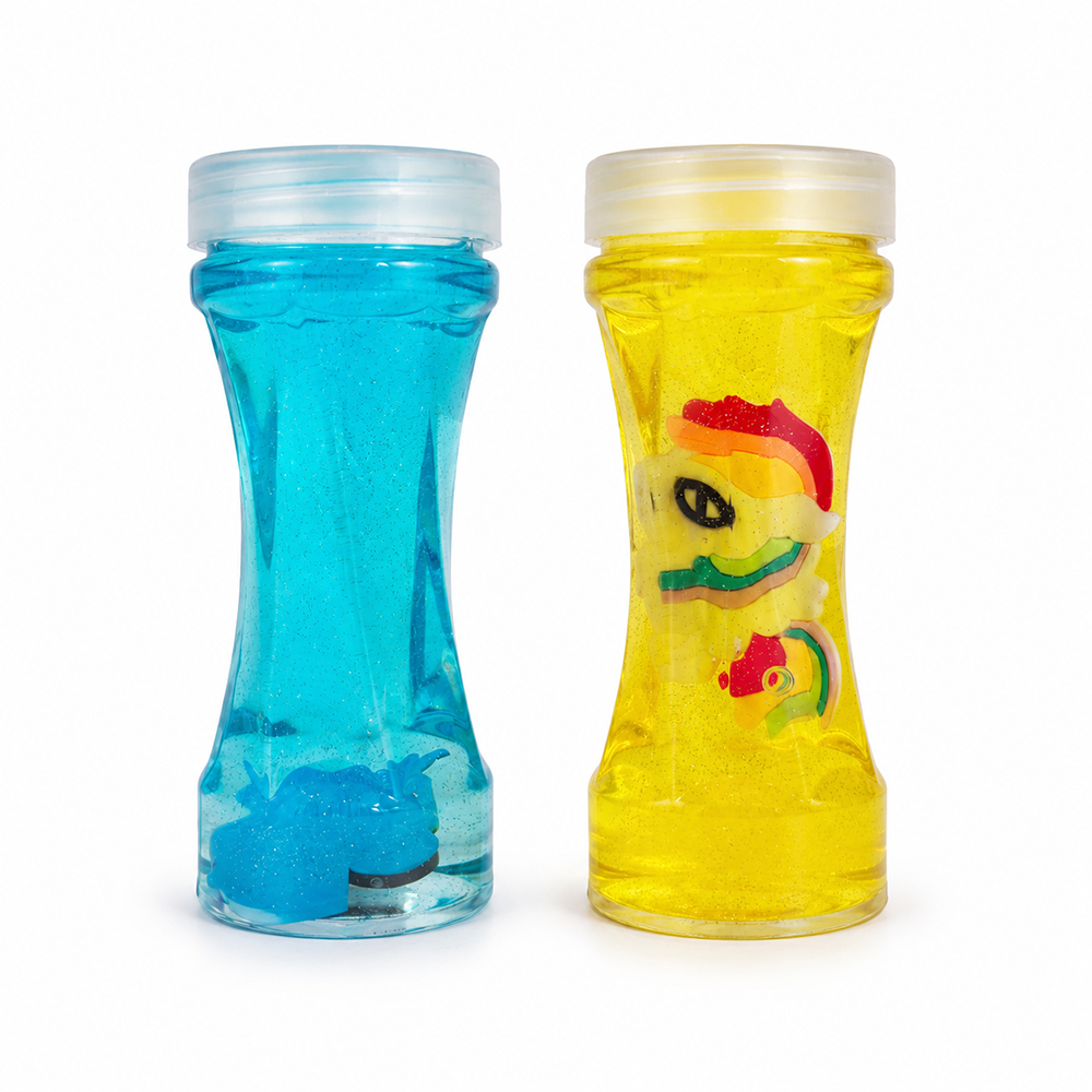 Set of 2 Magic Tube Slime with unicorn Toy for Kids
