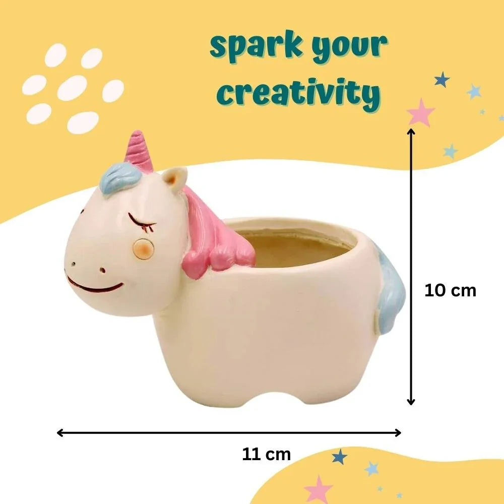 Craftopedia Paint Your Own Planter - Unicorn Painting Kit