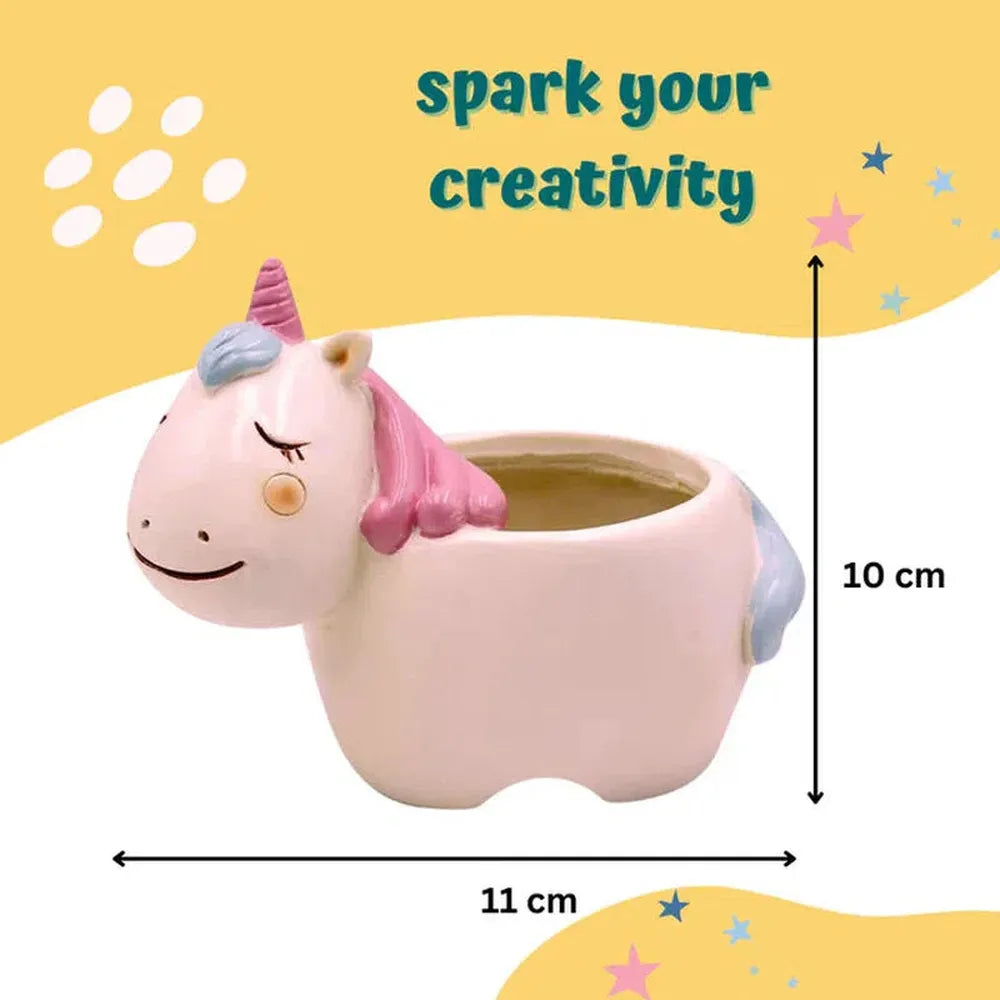 Craftopedia Paint Your Own Unicorn Planter Craft Kit (4-8 Years)
