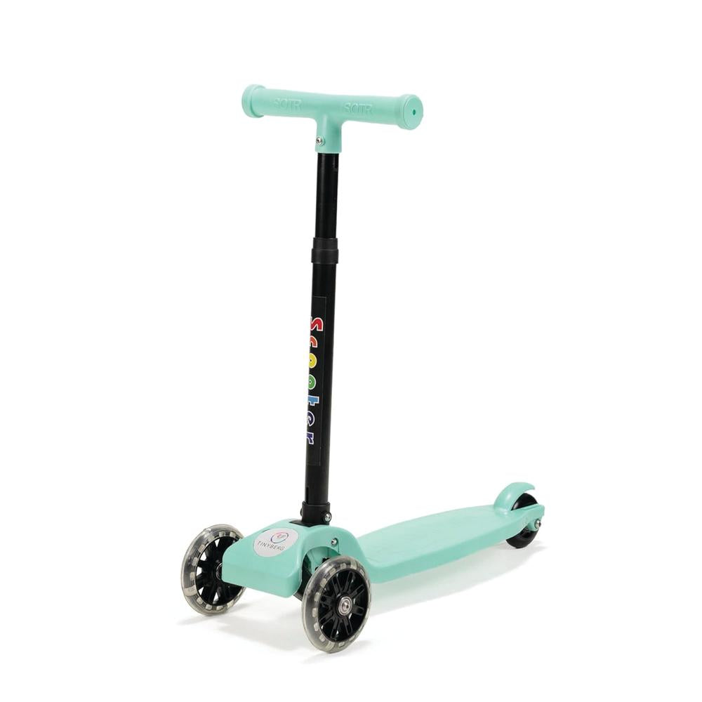 Tinyberg Kids Scooter with LED Wheels, Adjustable Height & Foot Brake | Vroom Vroom