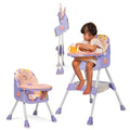 Tinyberg 3-in-1 High Chair with 5 Point Safety Belt | Upto 50 Kg | Foldable & Compact | Anti Skid Base | Wonderseat | Blueberry Pink