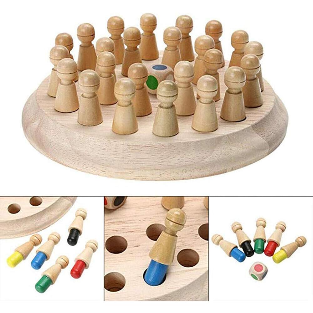 Hop N Play Wooden Memory Chess Game (3-6 Years)
